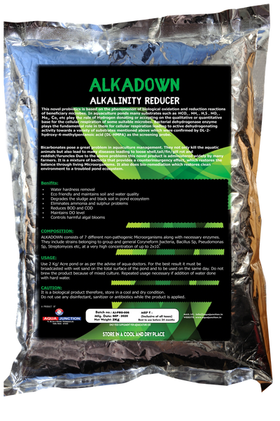 Best probiotics to control alkalinity level within optimum range in shrimp culture or Aquaculture