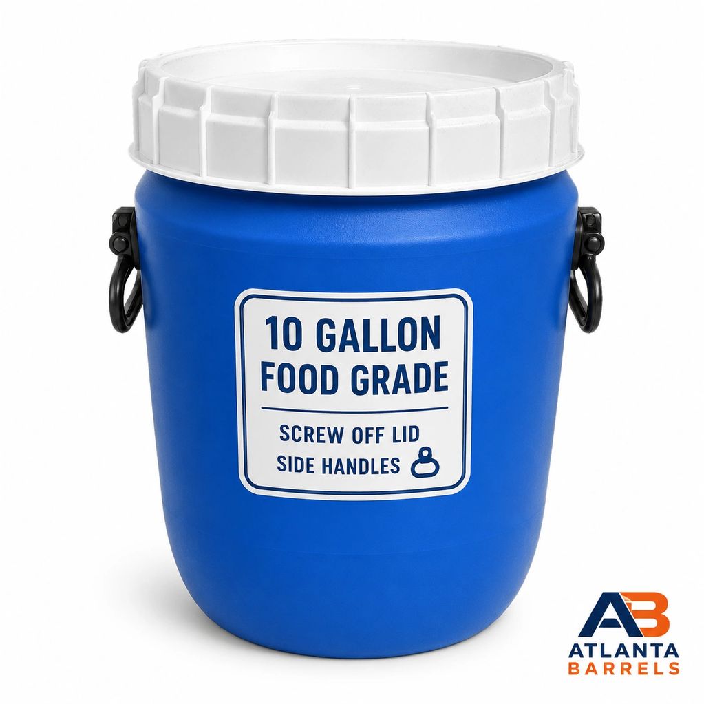 Food grade plastic barrel drum Atlanta Georgia BARRELS drums water tank IBC tote metal steel rain