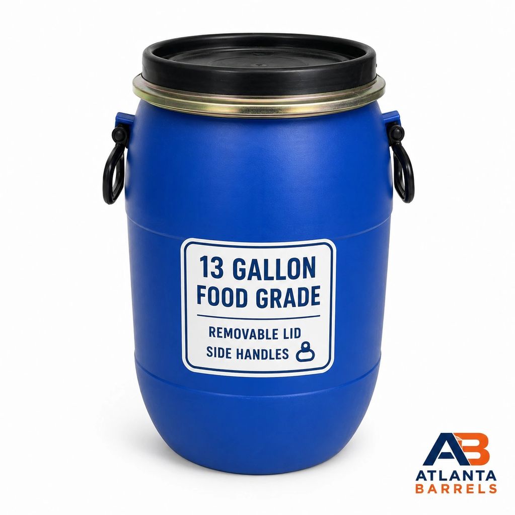 Food grade plastic barrel drum Atlanta Georgia BARRELS drums water tank IBC tote metal steel rain