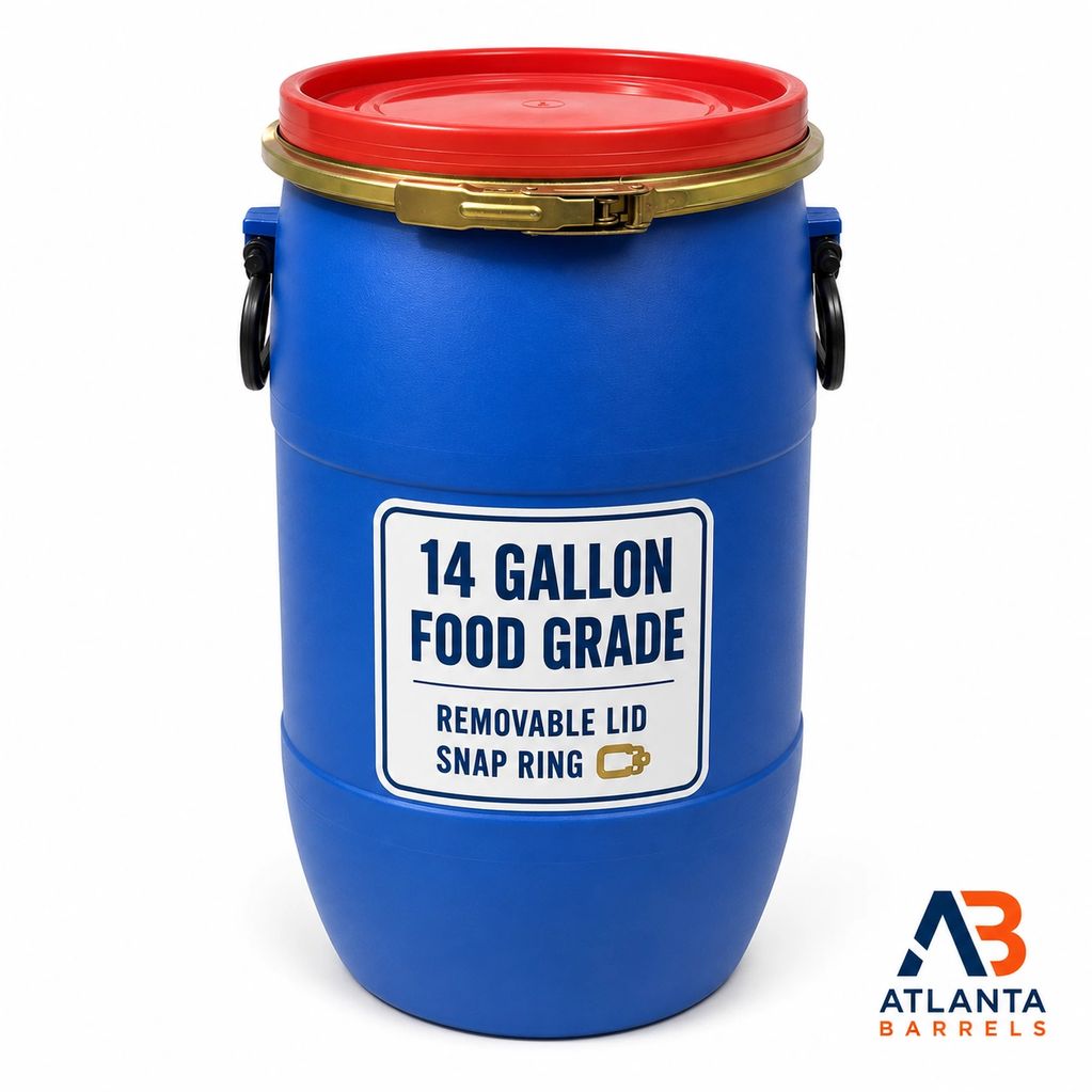 Food grade plastic barrel drum Atlanta Georgia BARRELS drums water tank IBC tote metal steel rain