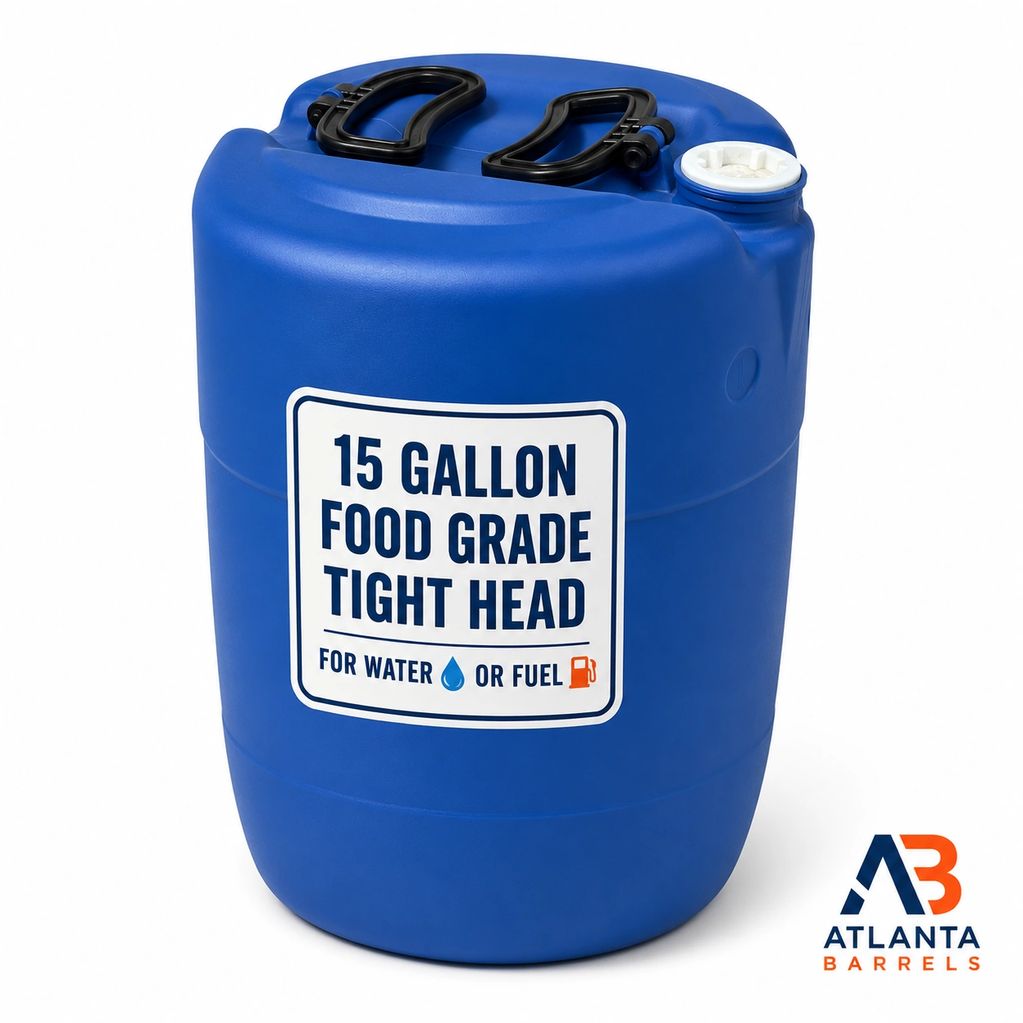 Food grade Atlanta, Georgia plastic poly metal, steel drum barrel drums BARRELS chicken coop water