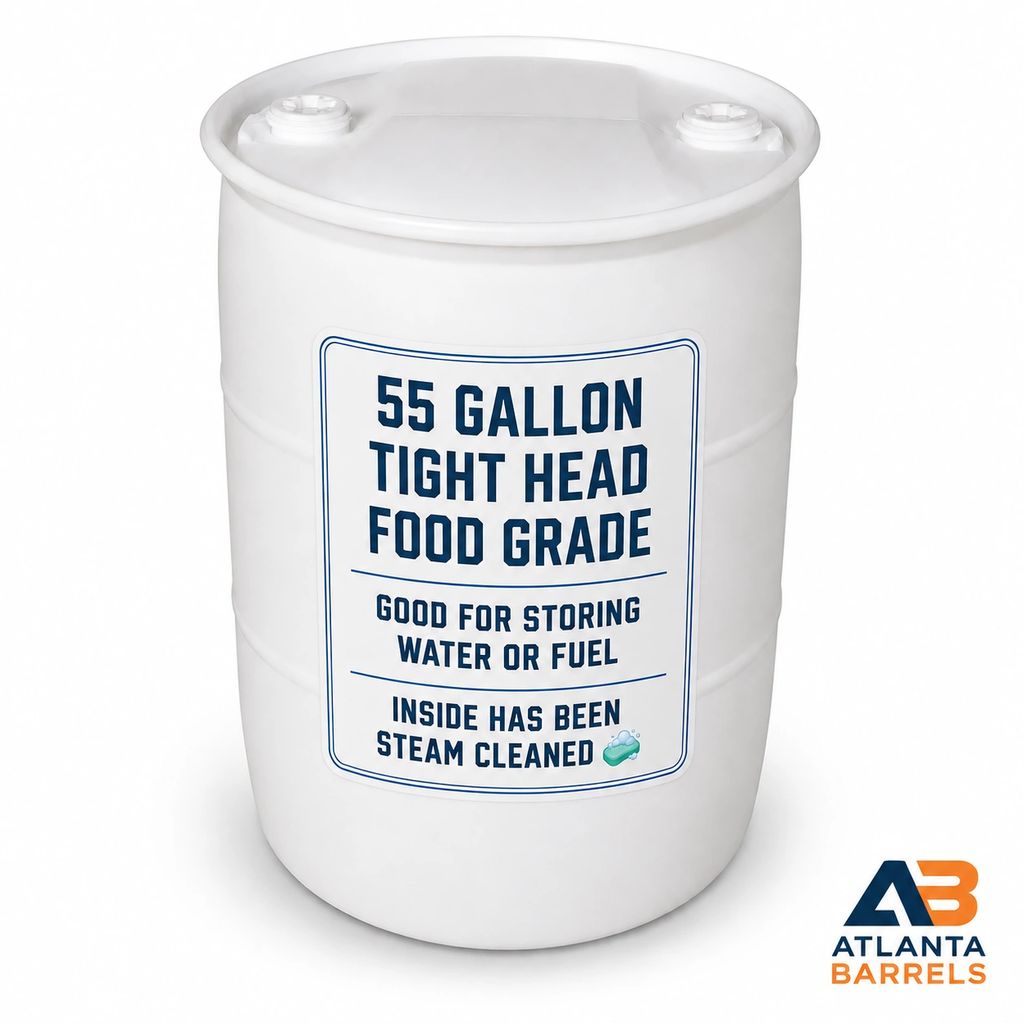 Food grade Atlanta Georgia plastic poly drum barrel drums barrels emergency disaster hurricane 