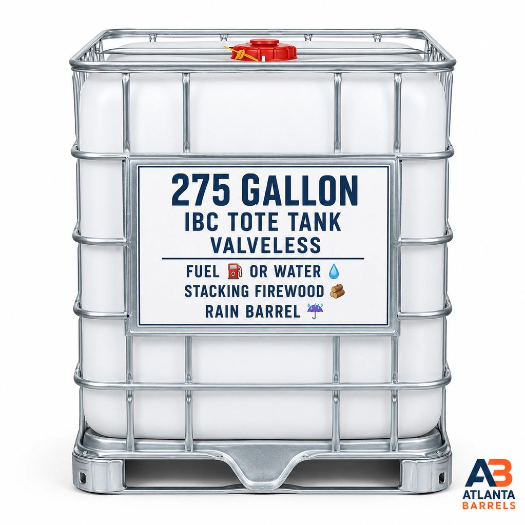 Atlanta Georgia barrel IBC tote tank water tanks totes plastic pressure washing mobile detailing