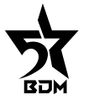 Black and white logo featuring a star, number 5, and text 'GDM'.