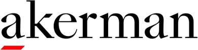 Logo of Akerman with a distinct red underline beneath the 'a'.