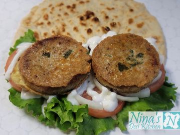 Chicken Shami Naan Sandwich
