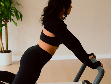 Client on reformer in Monticello, NY