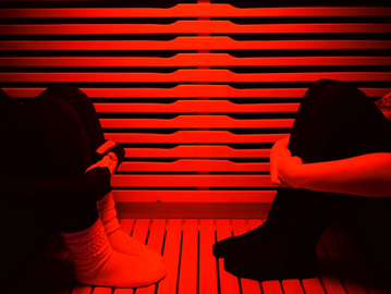 Infrared and redlight therapy sauna located at Studio Aligned, in Monticello NY.