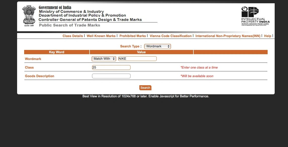 Ipindia public search discount