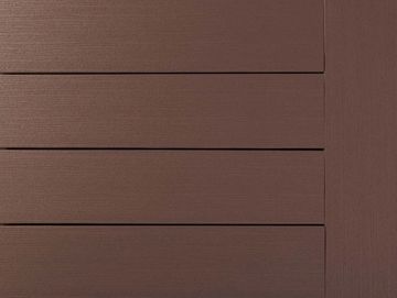 Brown wooden panels or boards arranged horizontally.
