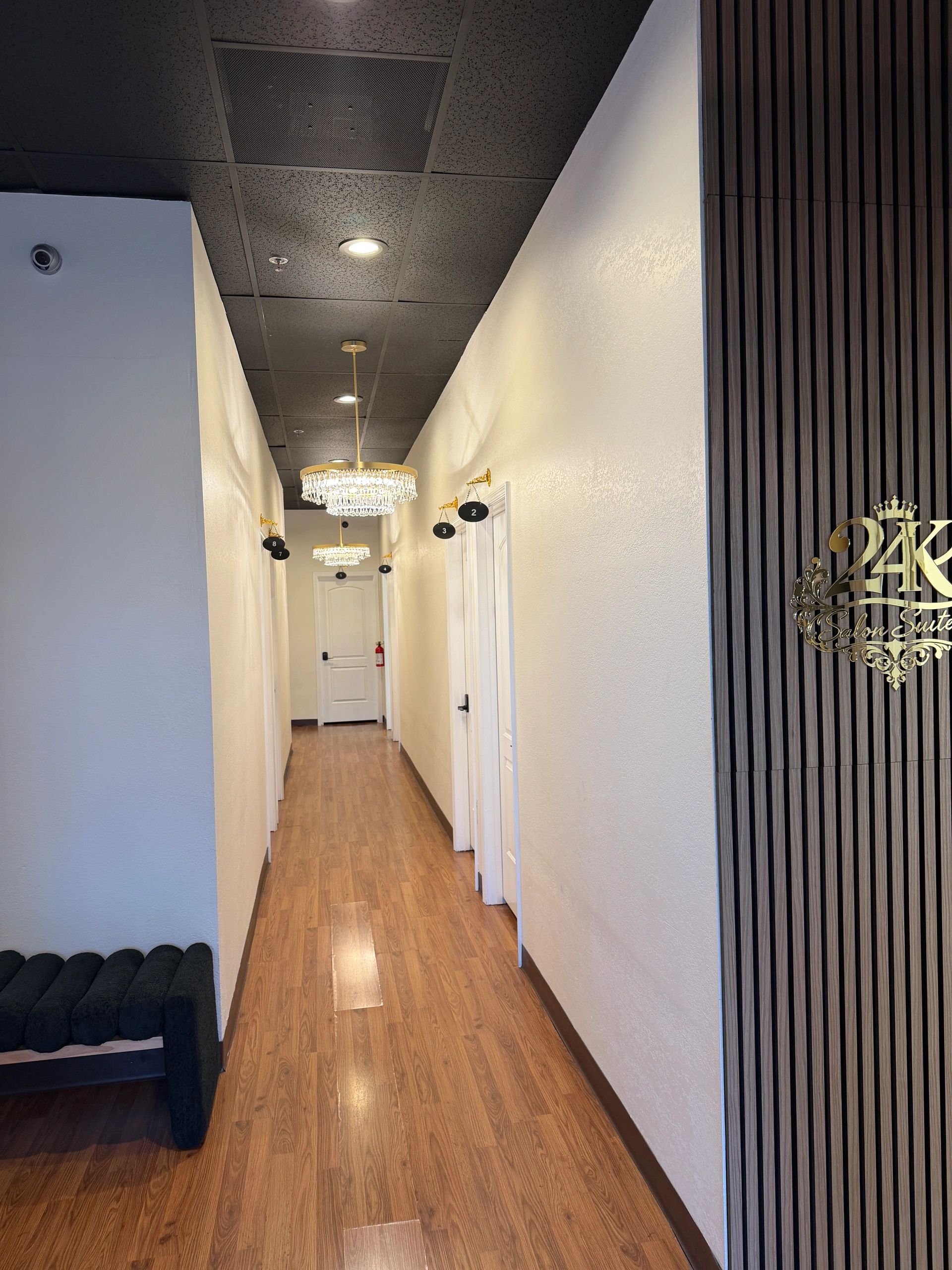 24K Salon Suites private salon suites for lease in Corona, California.