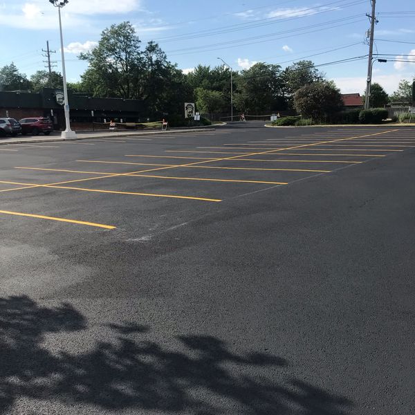 Sealcoating and line restripe