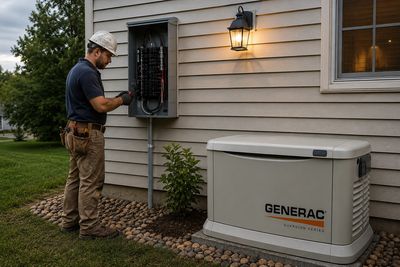 Generac home generator installation by Cox Electric, Heating & Cooling in Southeast Michigan.