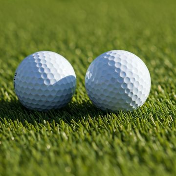 2 golf balls