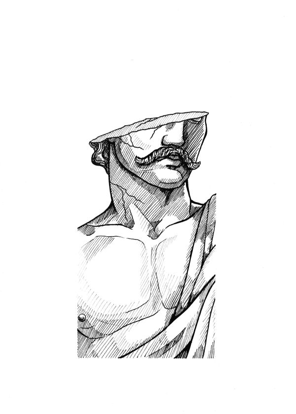 Moustached Bust