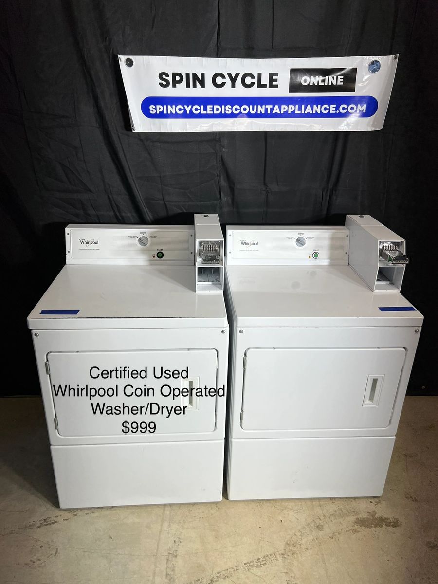 Certified Used - Whirlpool Coin Operated Washer/Dryer