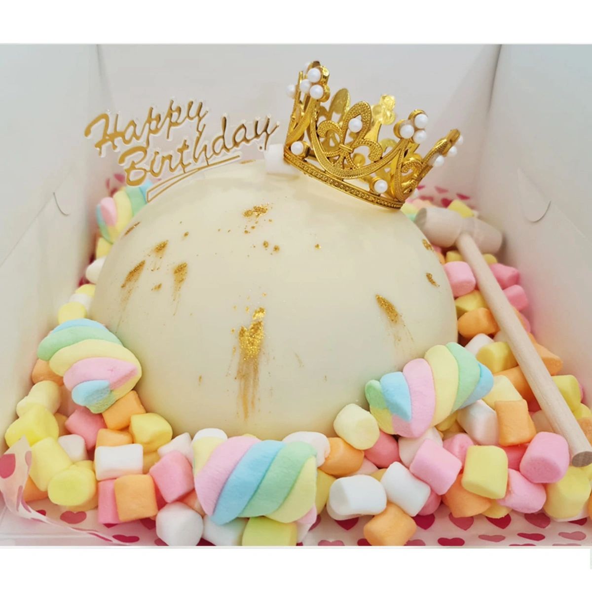 Princess Tiara Chocolate Smash Cake