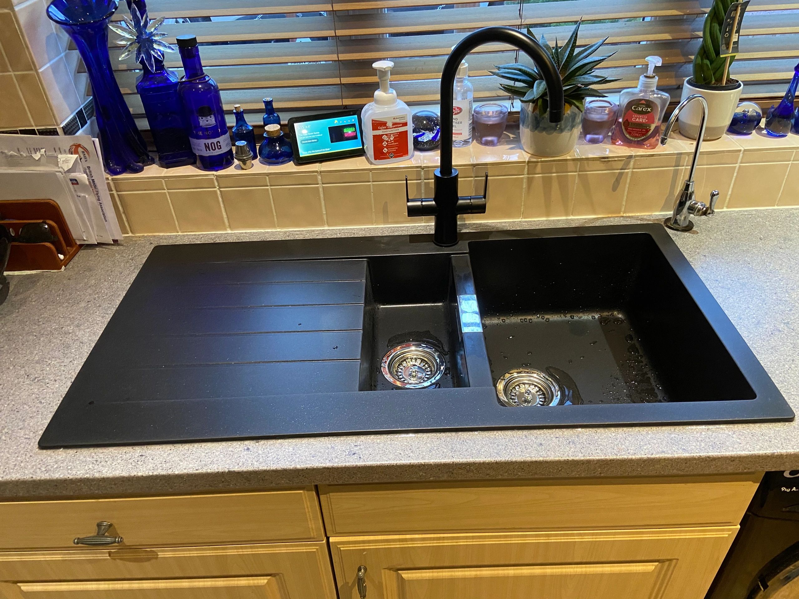 Kitchen sink replaced with water softener. 
Mr & Mrs W, Watton. 