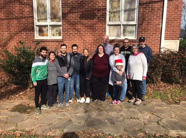 A group of our volunteers serving the homeless in Atlanta