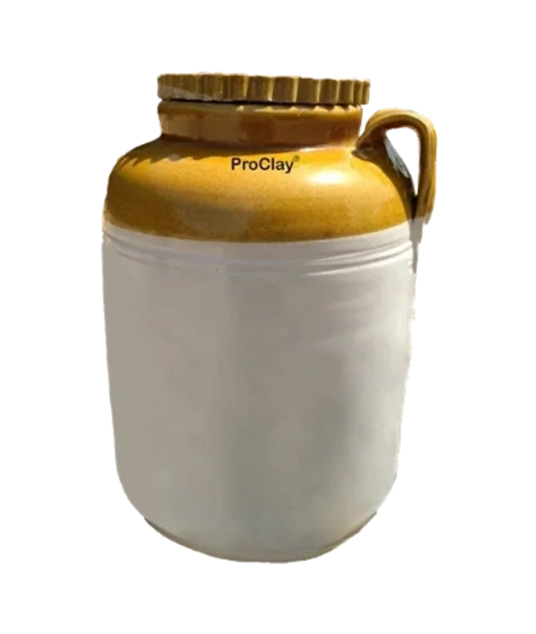 Ceramic jars with lids