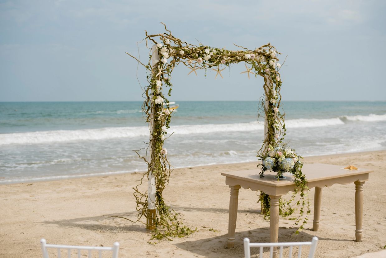 Boda en playa en Cartagena