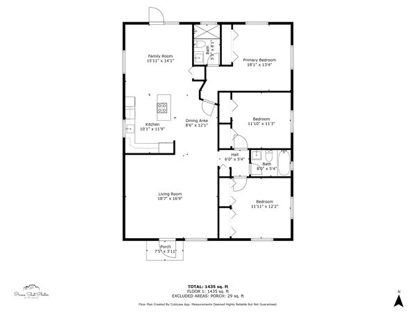 2D floor plan of a house