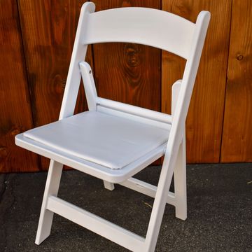 White Resin Folding Chair Wedding