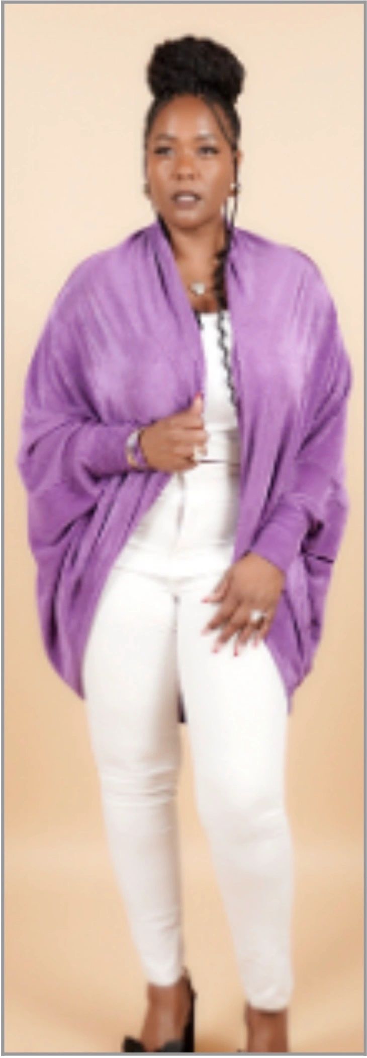 Dressy Purple- 2 in 1 Top