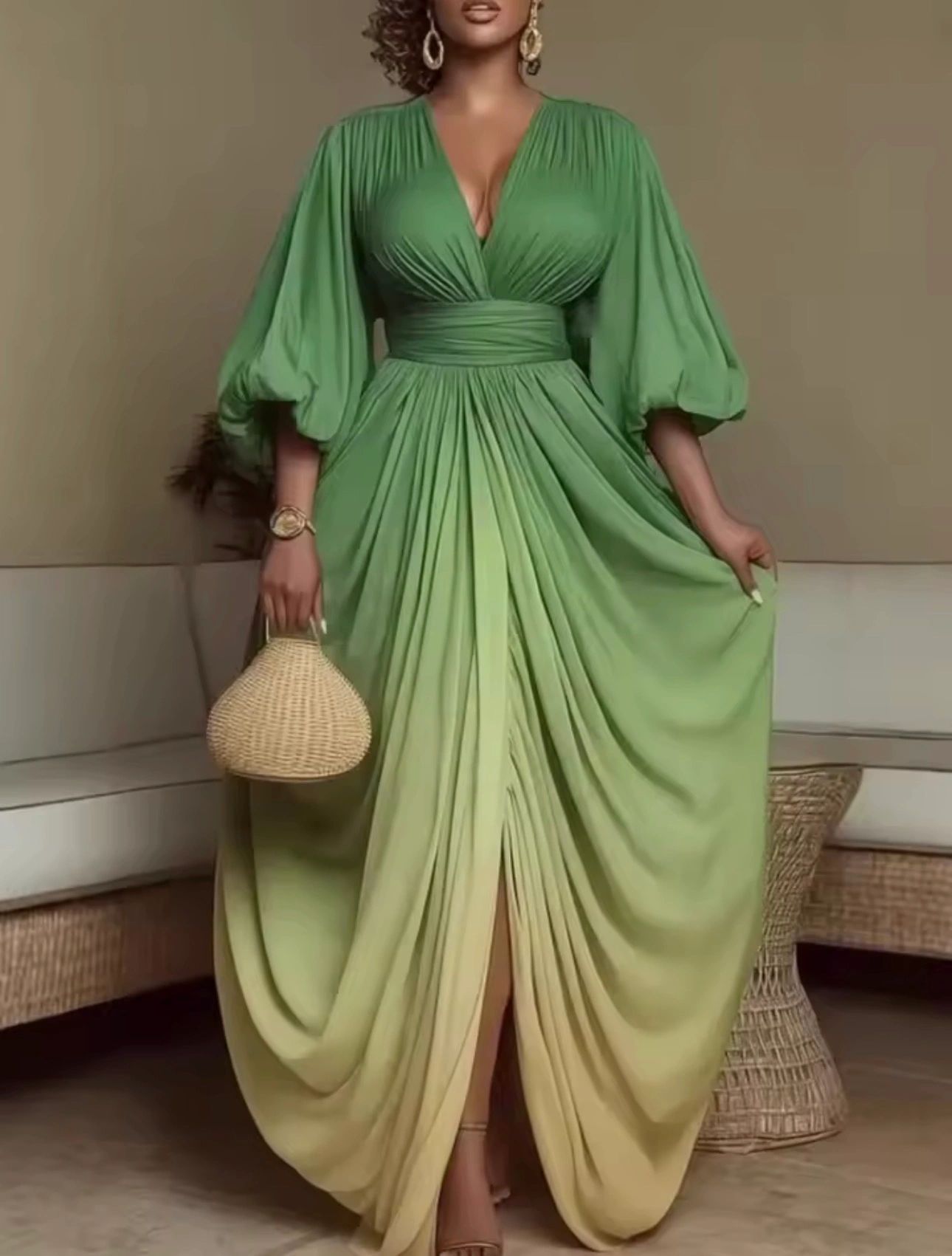 Dashiki Maxi Dress