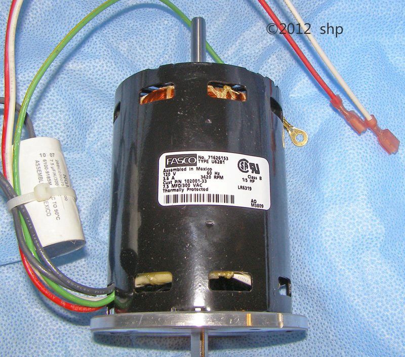 SHP Motor 102001-30 Desa 115-170k btu 102001-33, 106209-01, 103493