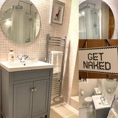 Bathroom at Tower Cottage holiday let 