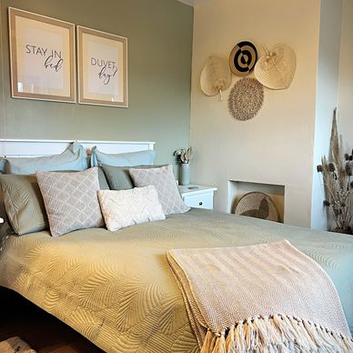 Bedroom at Tower Cottage holiday let 