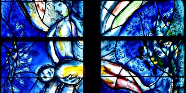 Chagall Window "The Creation of Man", St. Stephan's, Mainz, Germany