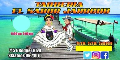 Get Taqueria El Sabor Jarocho delivery to your door with AJ Eats-Delivery.