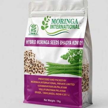 Package of hybrid moringa seeds by Moringa International.