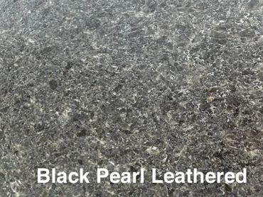Black Pearl Leathered Granite