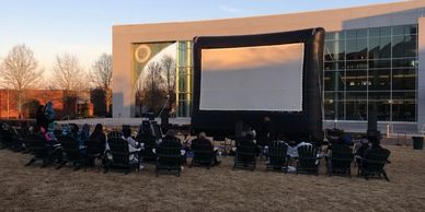 Outdoor Movie rentals, Movies on the lawn, movies outside, movies under the stars,
