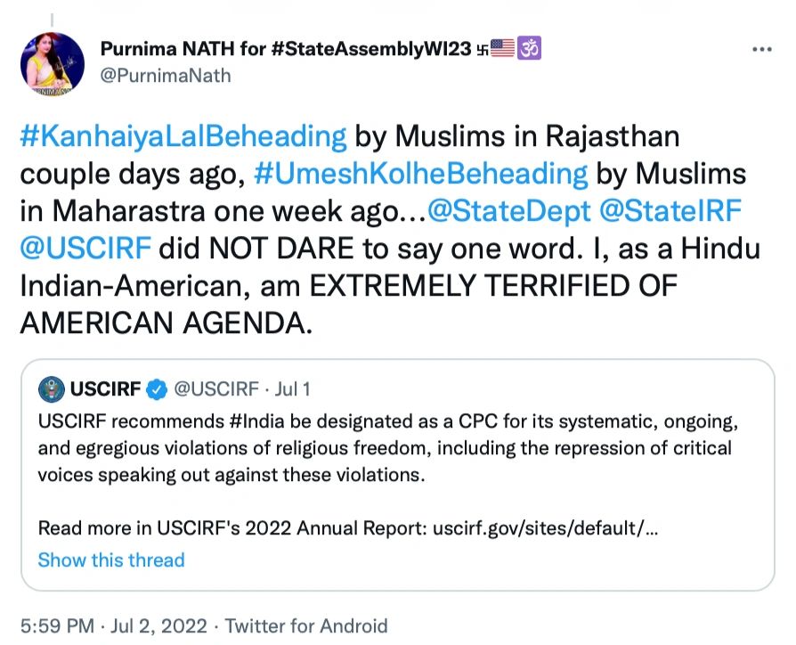 Audacity of antiHindu NEXUS of USCIRF