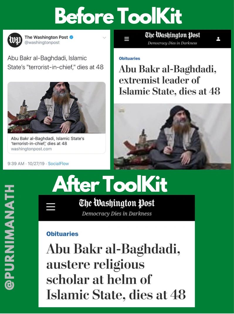 Affair between Al Baghdadi and Washington Post