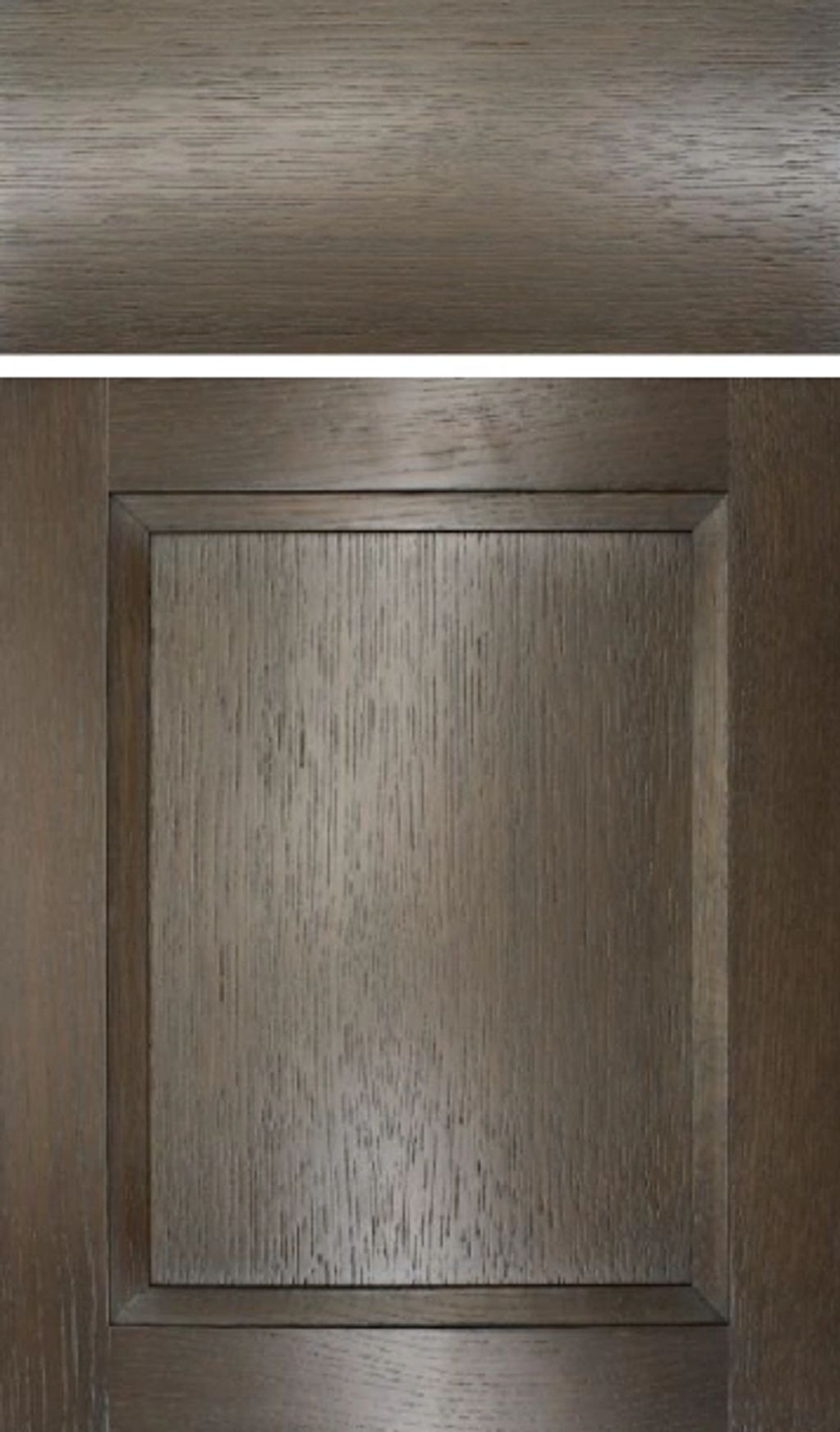 Close-up of a dark wood cabinet door.