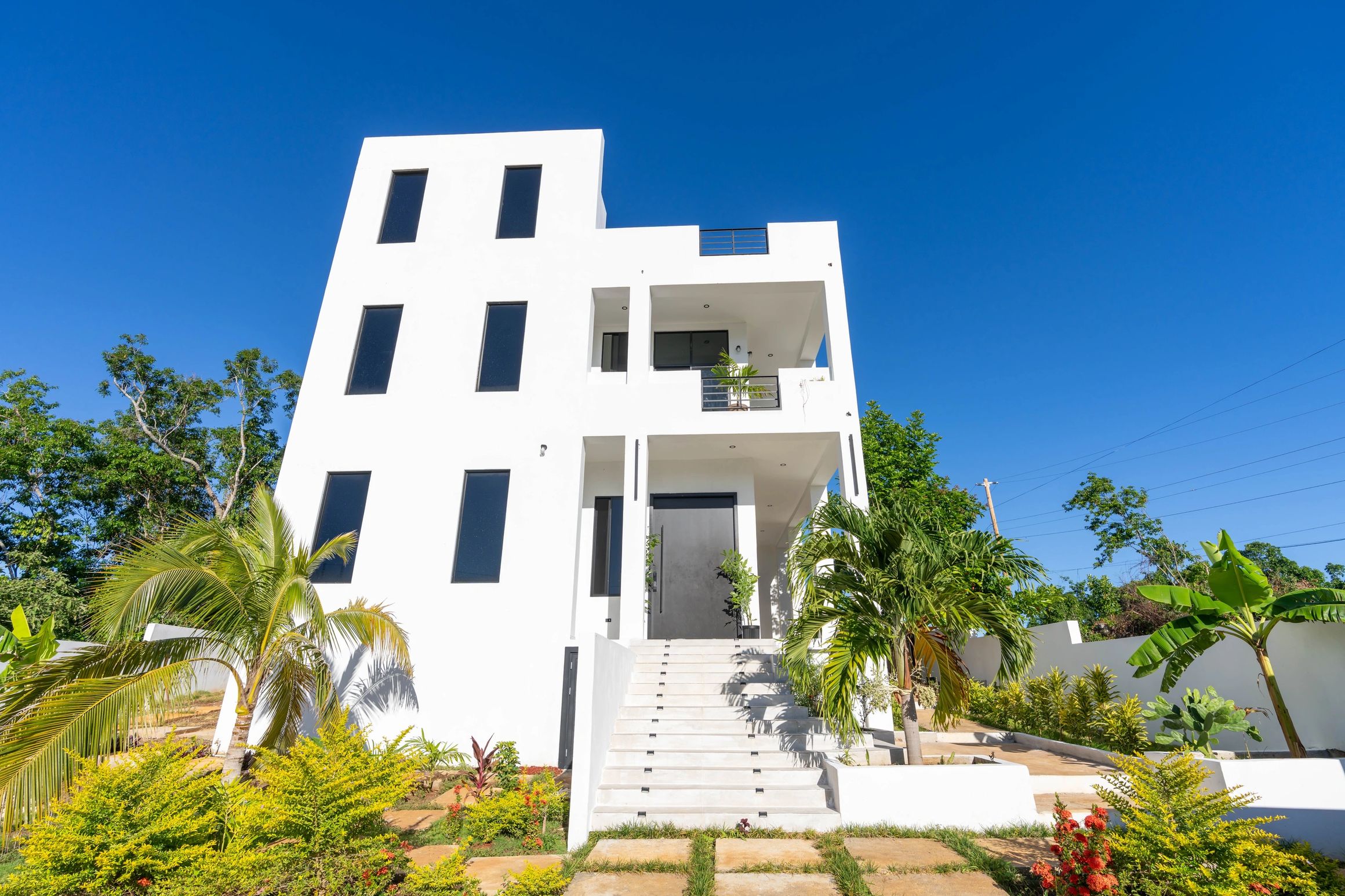 Villa exterior front view