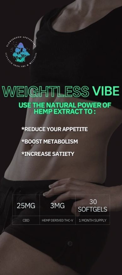 All natural  weight-loss support from CBD and THCV hemp-derived