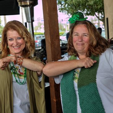 Pattie & Angela at the 2020 STAT Annual St. Patrick's Day party at RJ's Sizzlin Steer