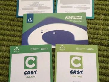 Angling Trust Skills Awards CAST Level Two and Three booklets.