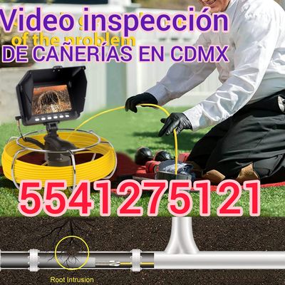 VIDEO INSPECCIÓN DE CAÑOS DRENAJES COLADERAS CON CAMARA EN CDMX LOCALIZACIÓN DE REGISTROS 