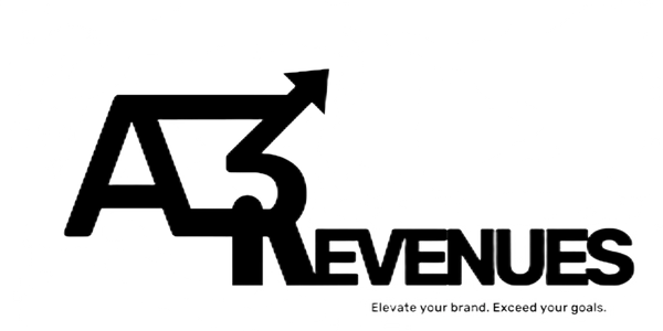 A3 Revenues Logo in black letter