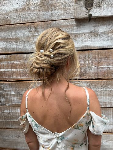 bridal hair bridesmaid hair for wedding hair and makeup near me wedding hairdressers Cheshire