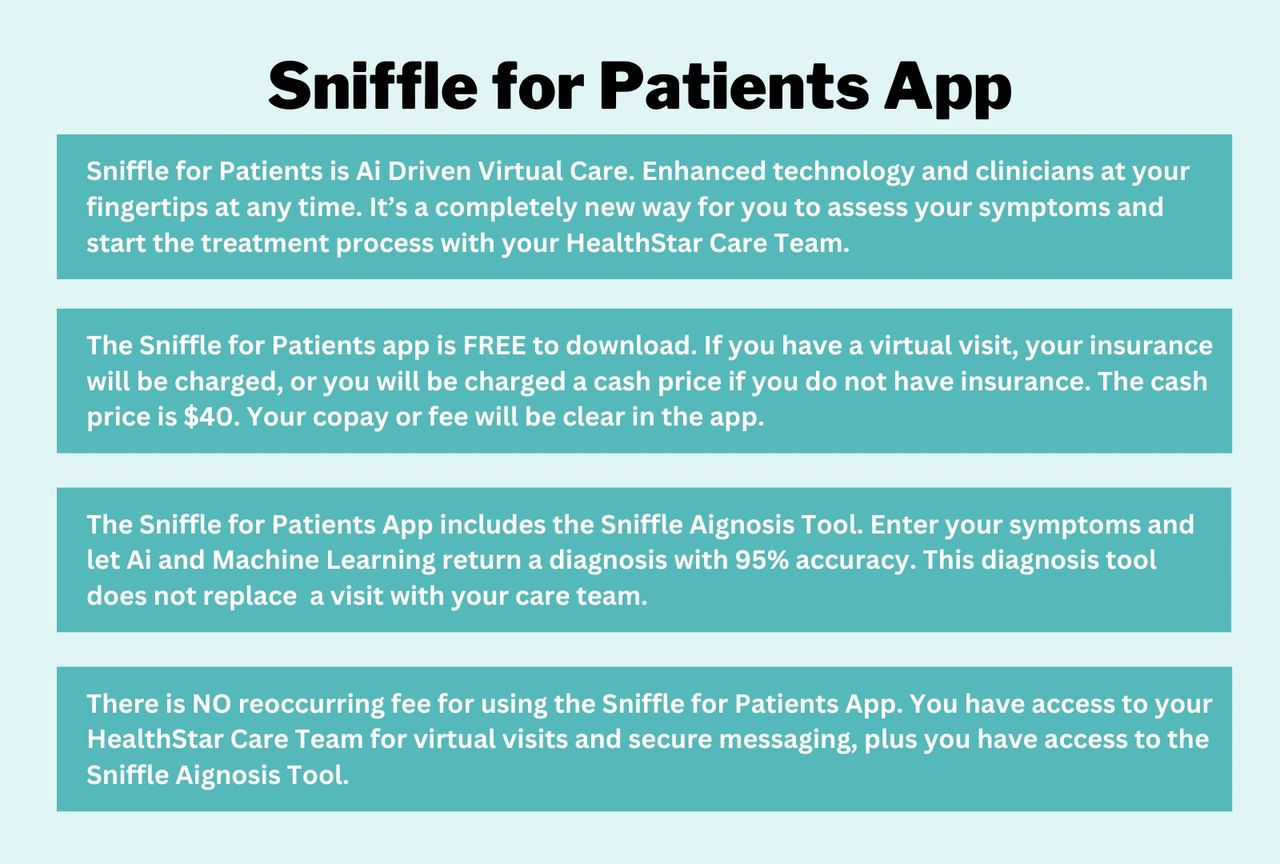 Virtual Visits are Here: Sniffle for Patients App