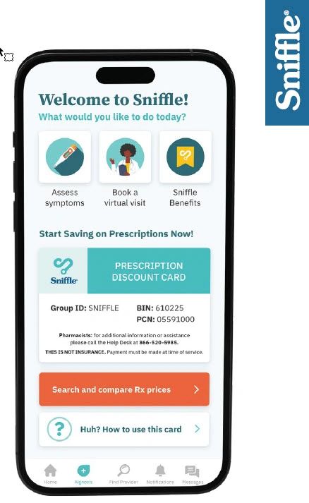 Snifflehide Virtual Care with Sniffle