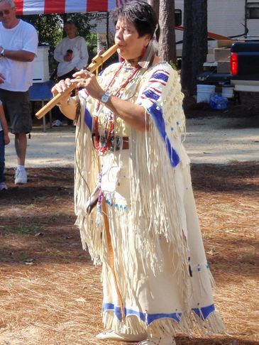 Marci entertaining the crowds